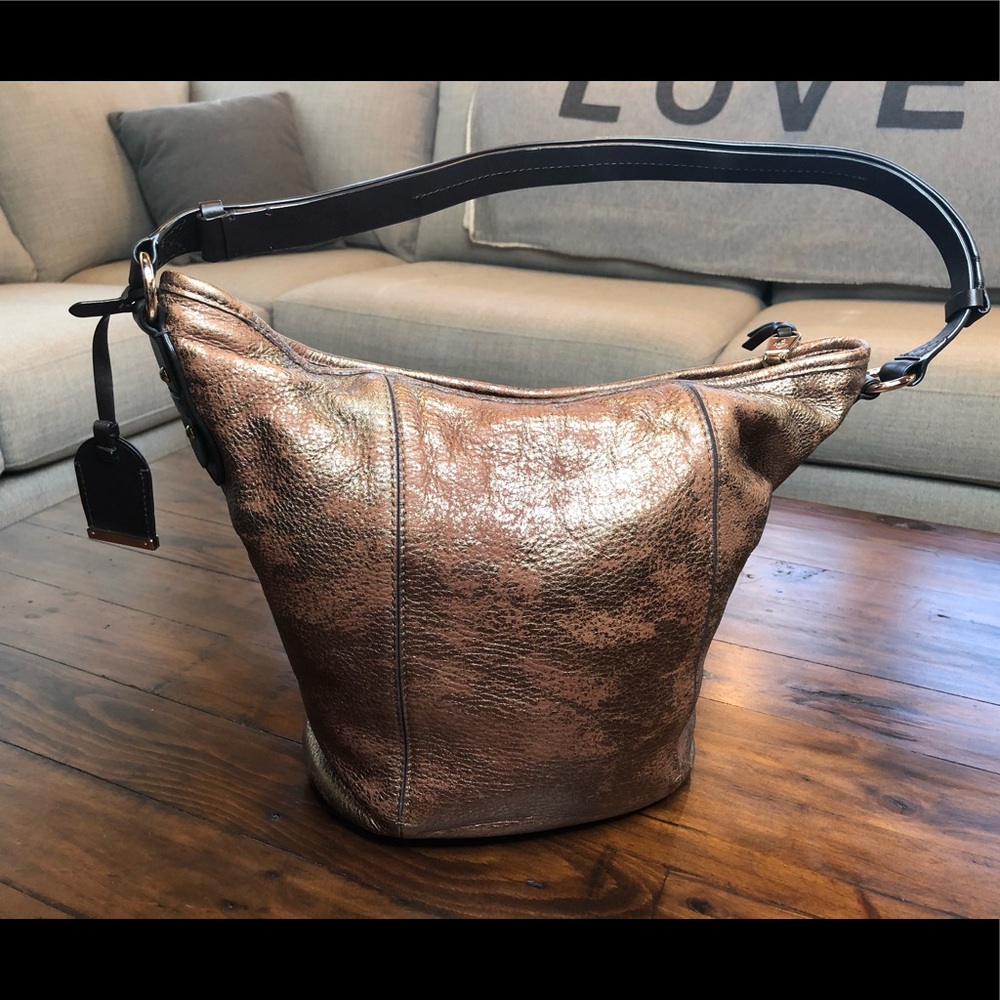 Cole Haan Copper Metallic Leather Bag (Make offer)